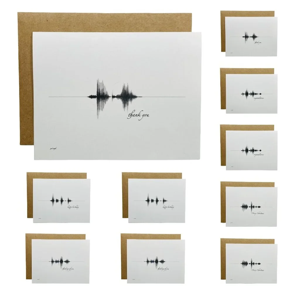 All Occasion Greeting Cards 10 Pack 4.25x5.5 Black White Blank Assortment